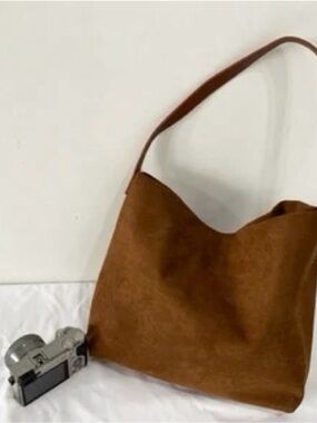 NWT Etsy Retro Suede Tote Bag